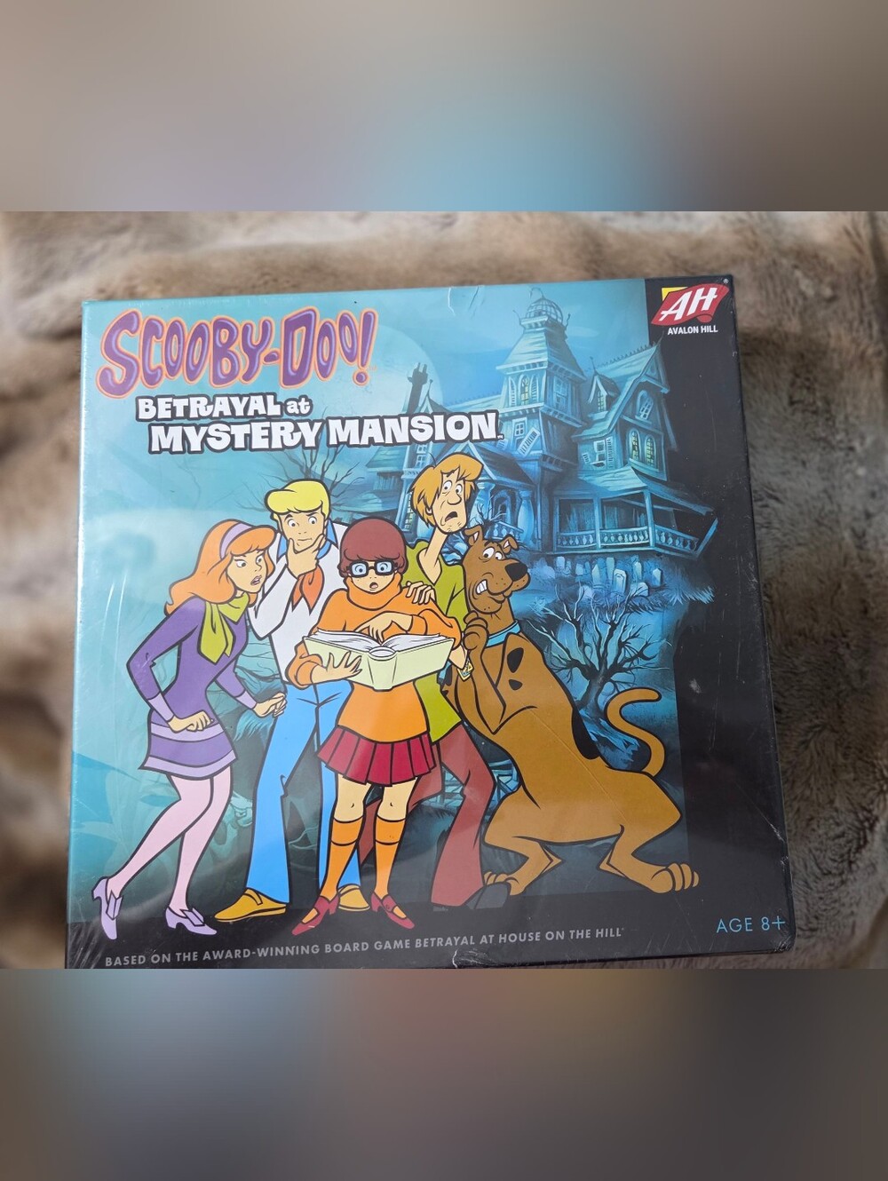 Scooby-Doo! Betrayal at Mystery Mansion Board Game Box - Blue Artwork